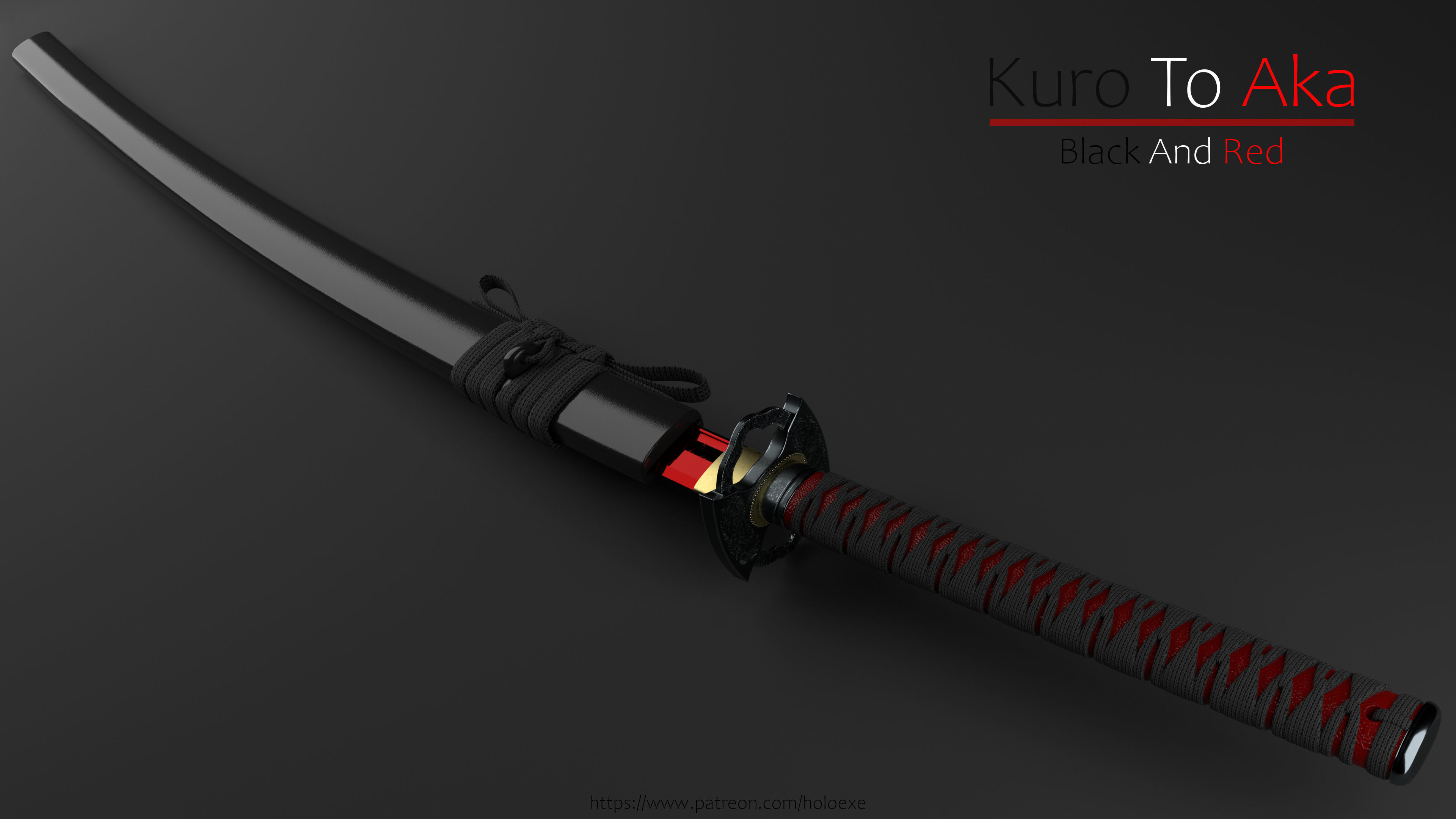 Kuro To Aka 3D model | CGTrader