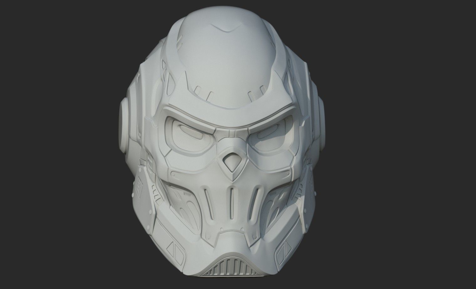 spider man taskmaster helmet 3D print model_3