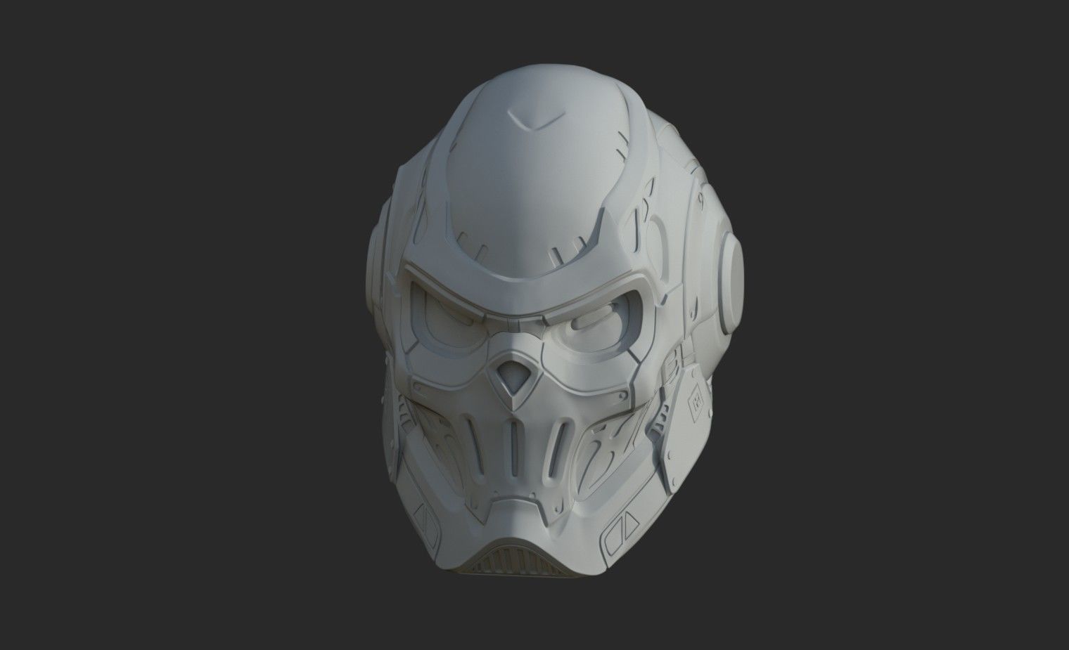 spider man taskmaster helmet 3D print model_2