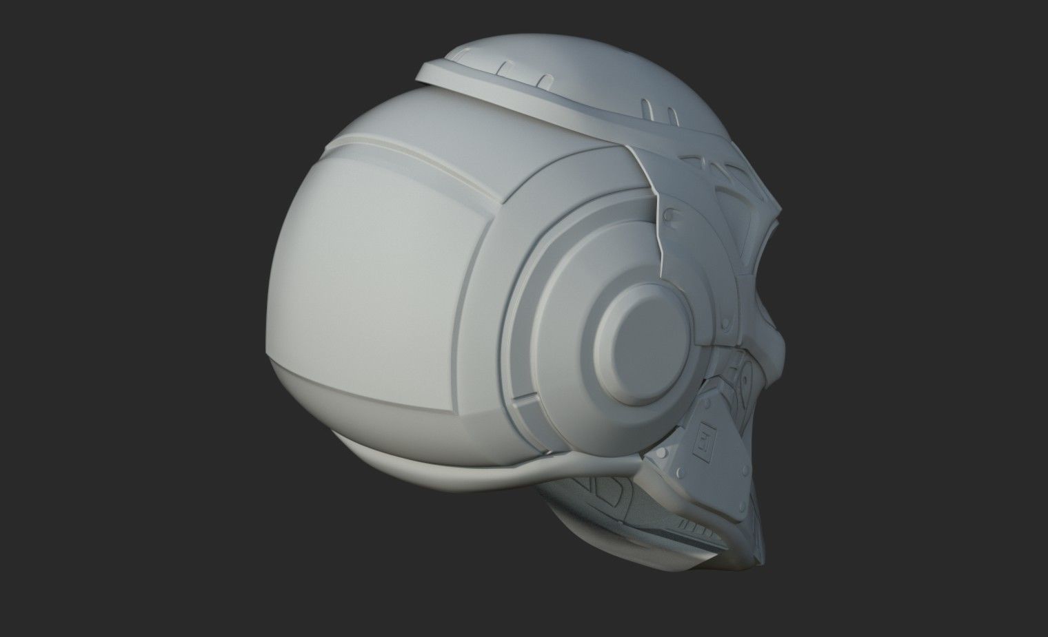 spider man taskmaster helmet 3D print model_5