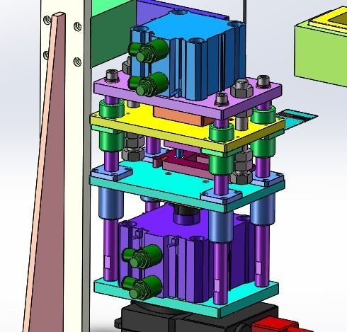 Ccd stamping mechanism Low-poly 3D model_5