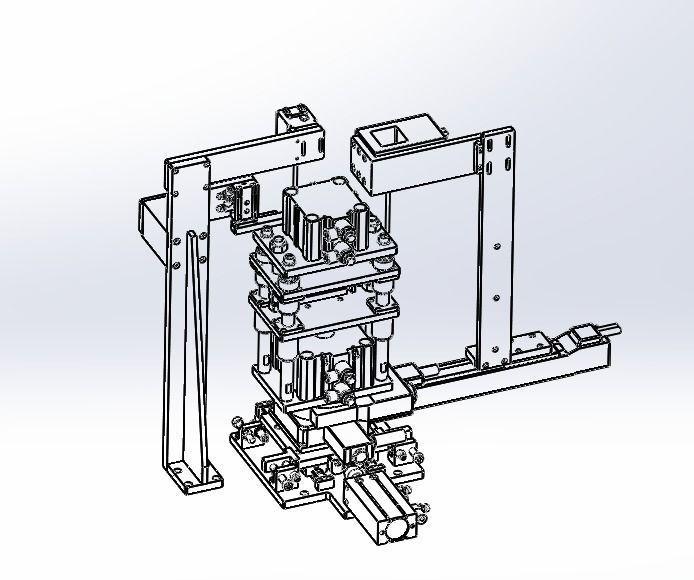 Ccd stamping mechanism Low-poly 3D model_8