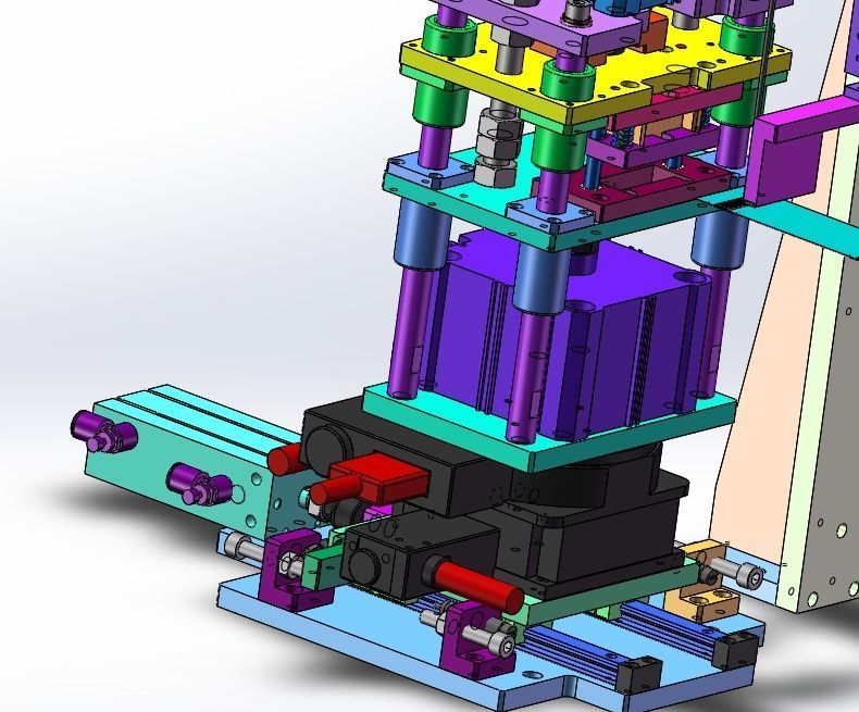 Ccd stamping mechanism Low-poly 3D model_6