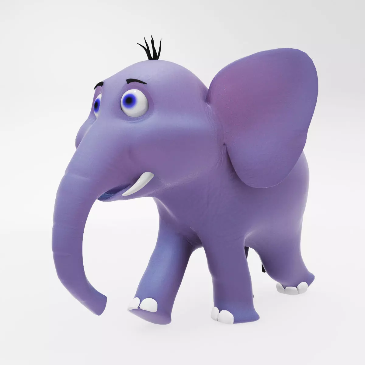 Elephant Low-poly 3D model_0