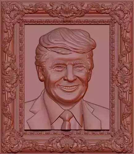 3D Donald Trump Bust model 3D print model