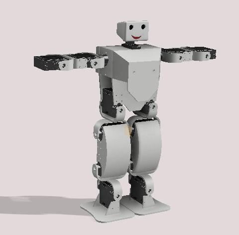 MINI HUMANOID ROBOT 3D model_1