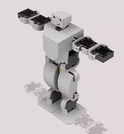 MINI HUMANOID ROBOT 3D model_0