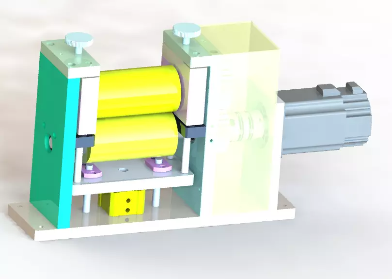 Coil film conveying mechanism 3D model