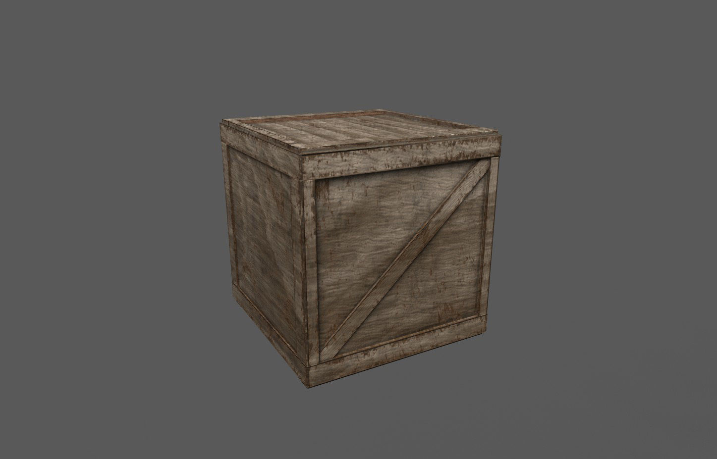 Military Crate 01 Low-poly 3D model_1