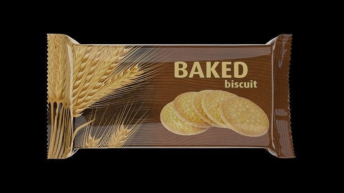 Biscuit Packet  3D model