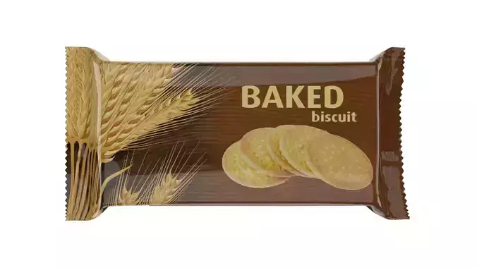 Biscuit Packet  3D model