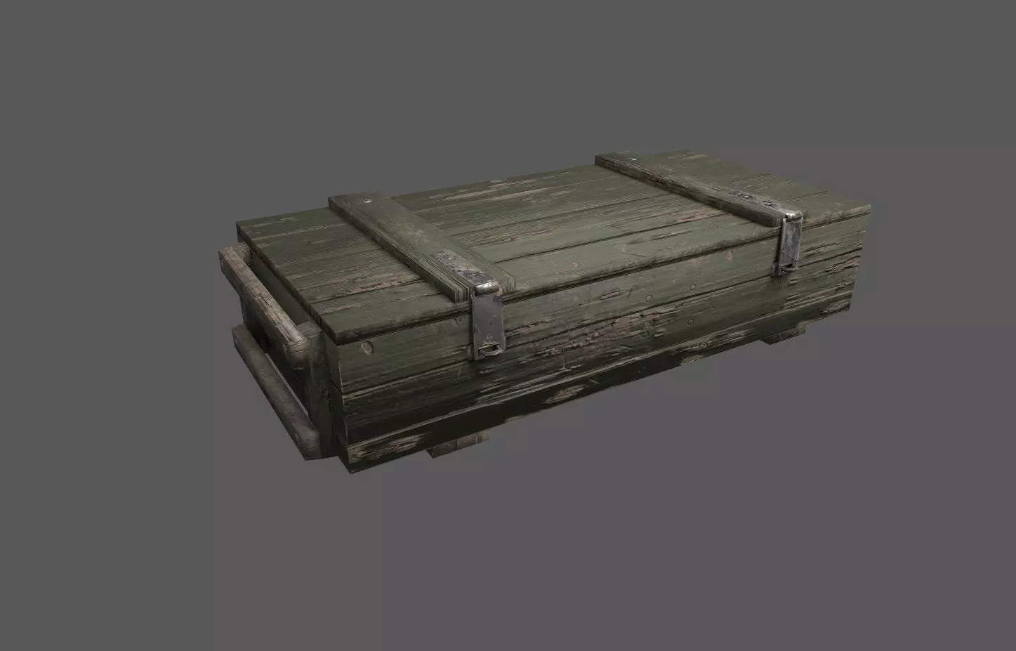 Military Crate 02 Low-poly 3D model_0