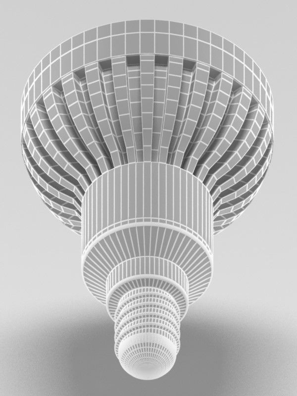 led light bulb 3D model_12