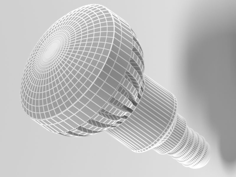 led light bulb 3D model_13