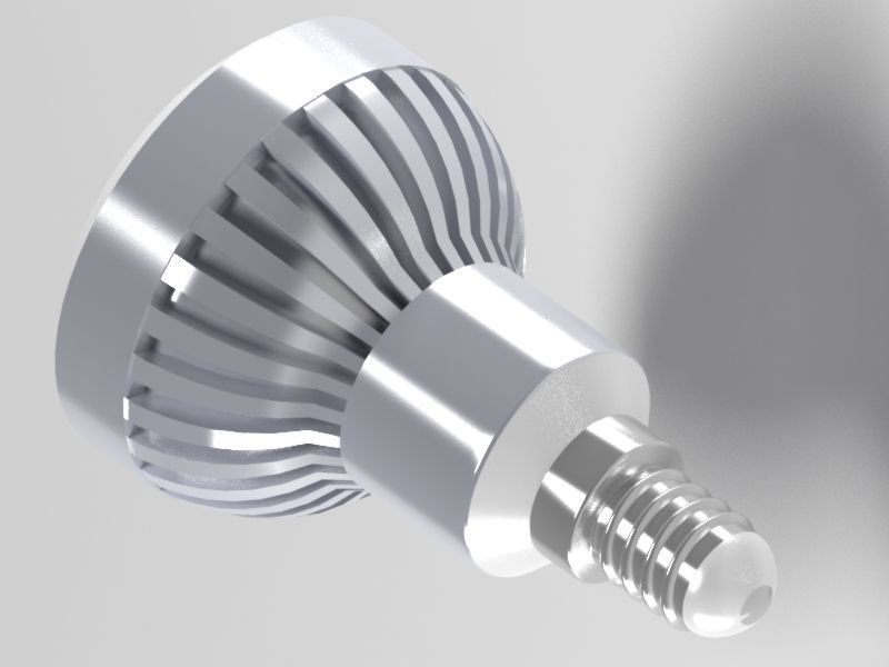 led light bulb 3D model_4