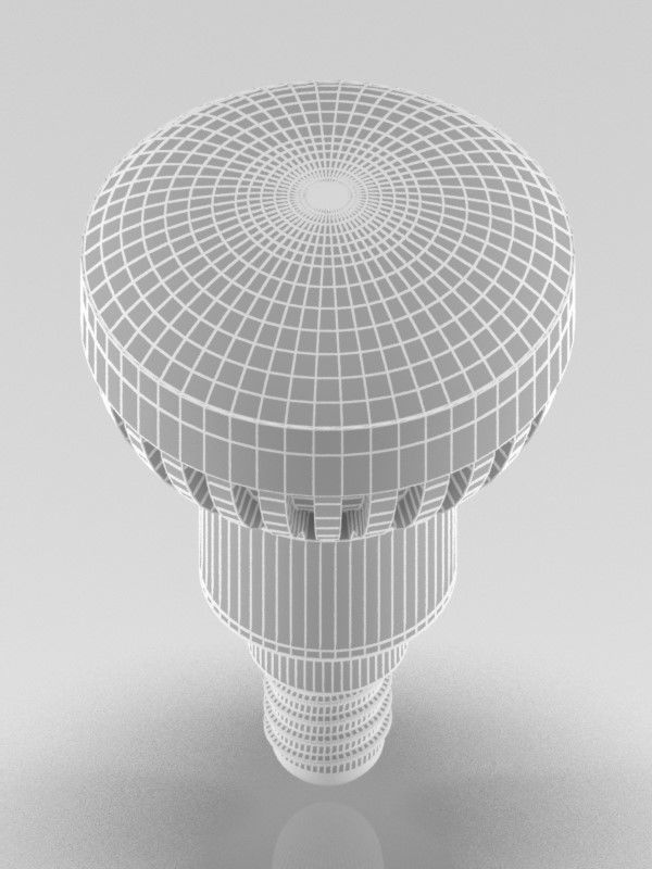 led light bulb 3D model_11