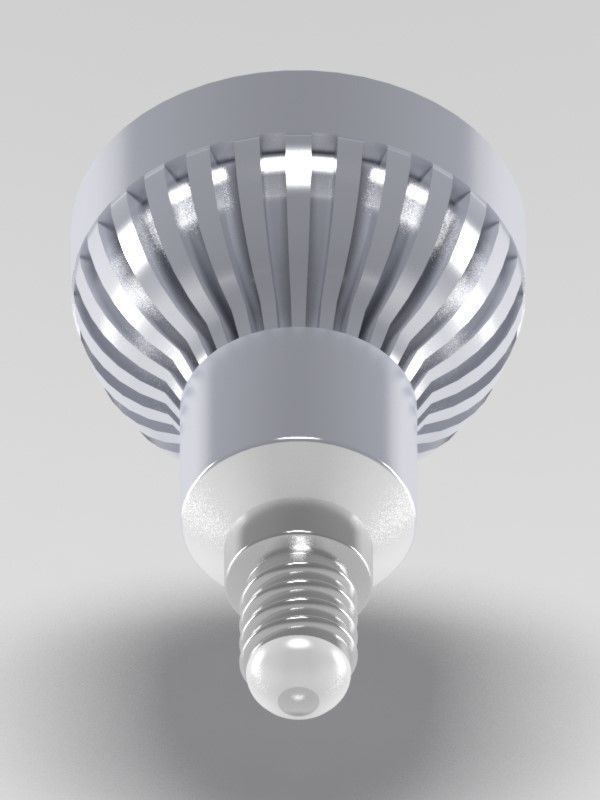 led light bulb 3D model_2