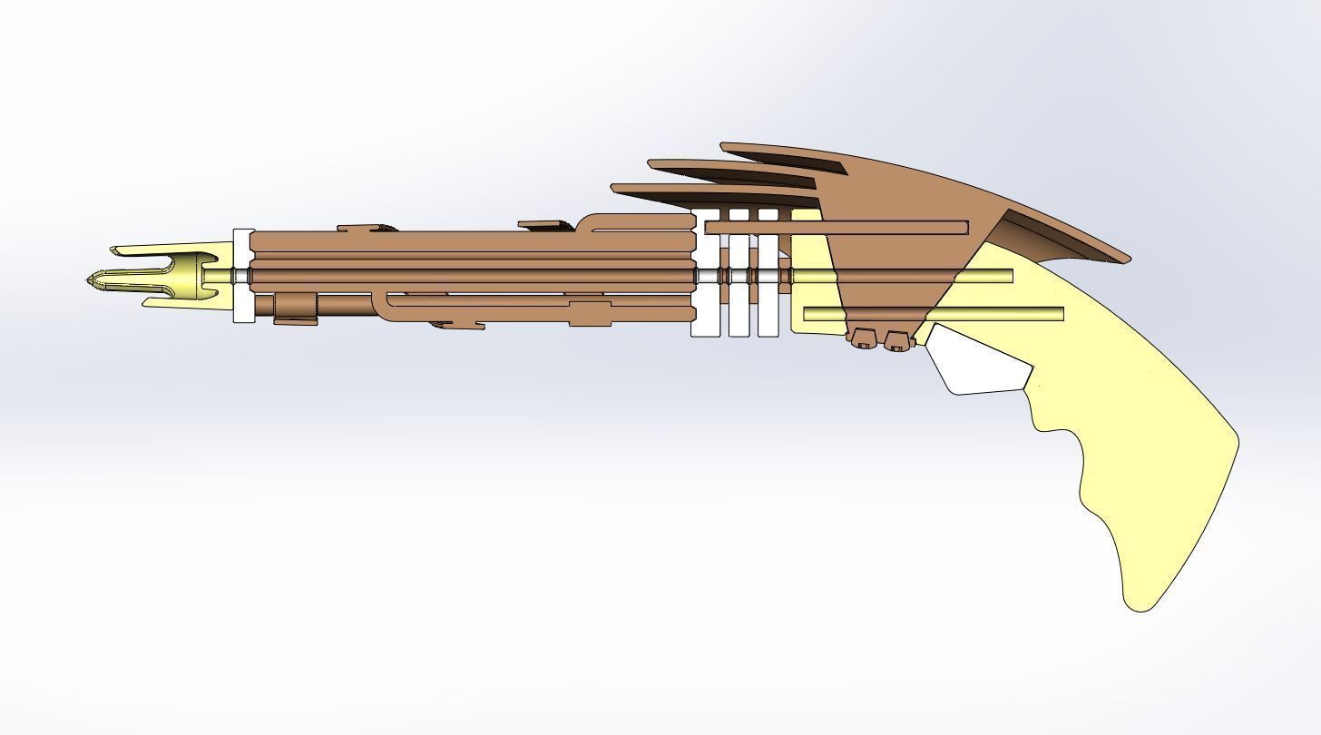 Romulan Phaser Pistol from the movie Star Trek 2009 3D print model_30