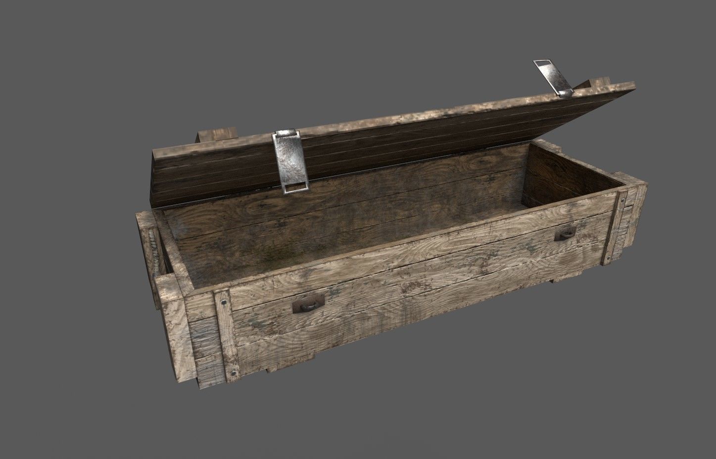 Military Crate 03 Low-poly 3D model_1