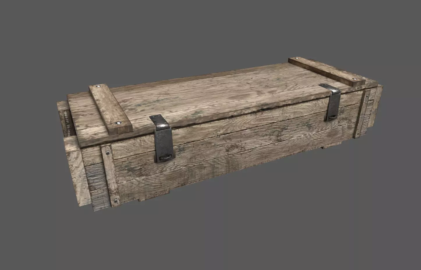 Military Crate 03 Low-poly 3D model_0
