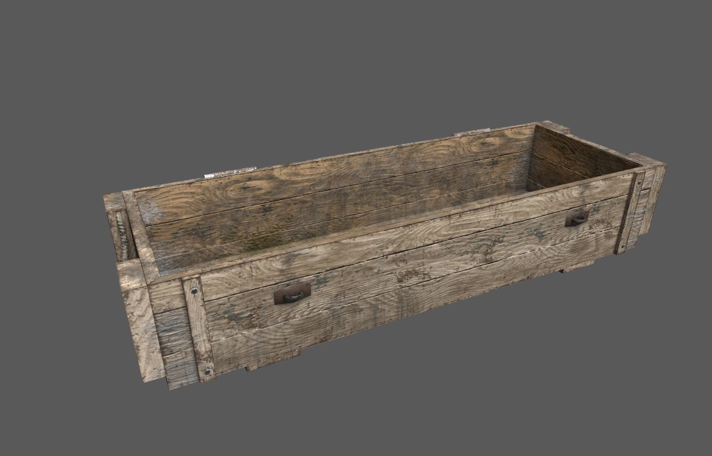 Military Crate 03 Low-poly 3D model_2