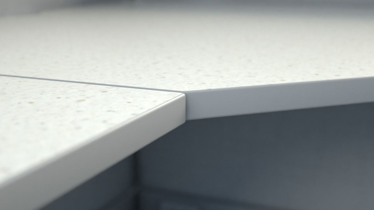 cubicle 0 office with corner desk Low-poly 3D model_1