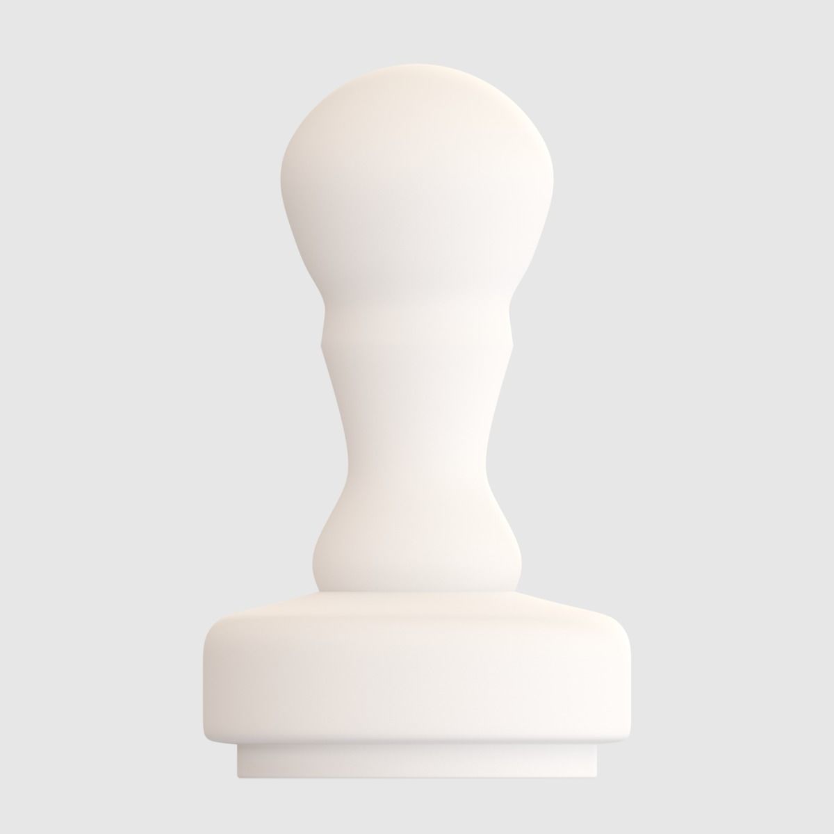 Round Rubber Stamp Low-poly 3D model_1