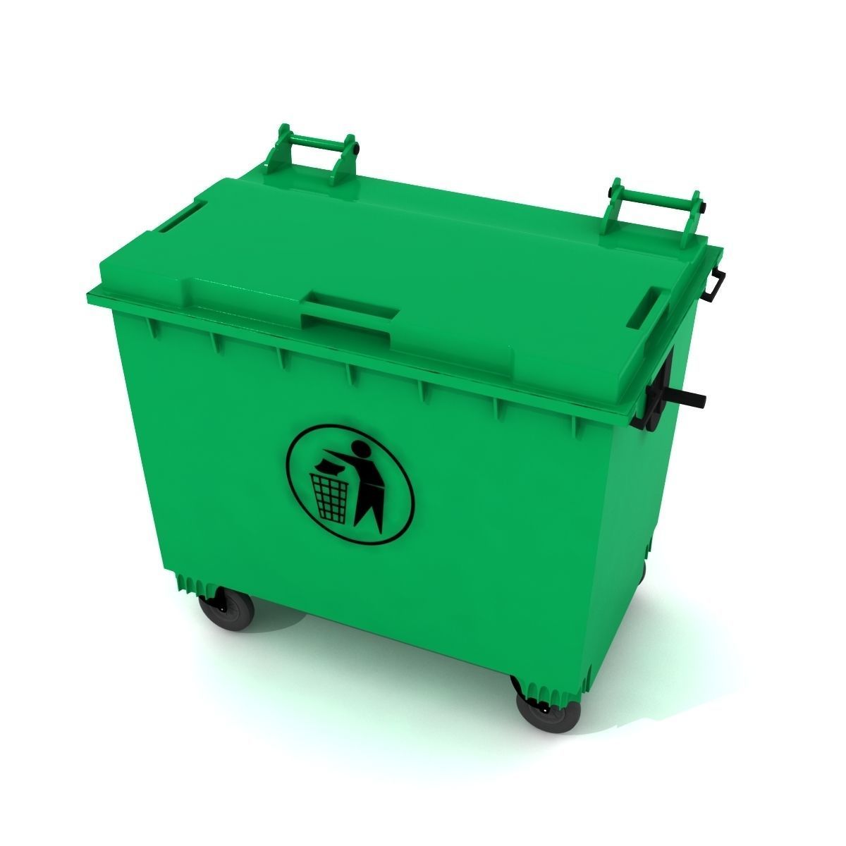 dumpster bin  3D model_2