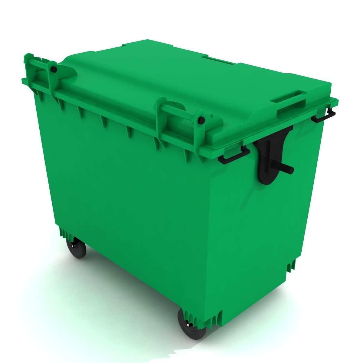 dumpster bin  3D model_4