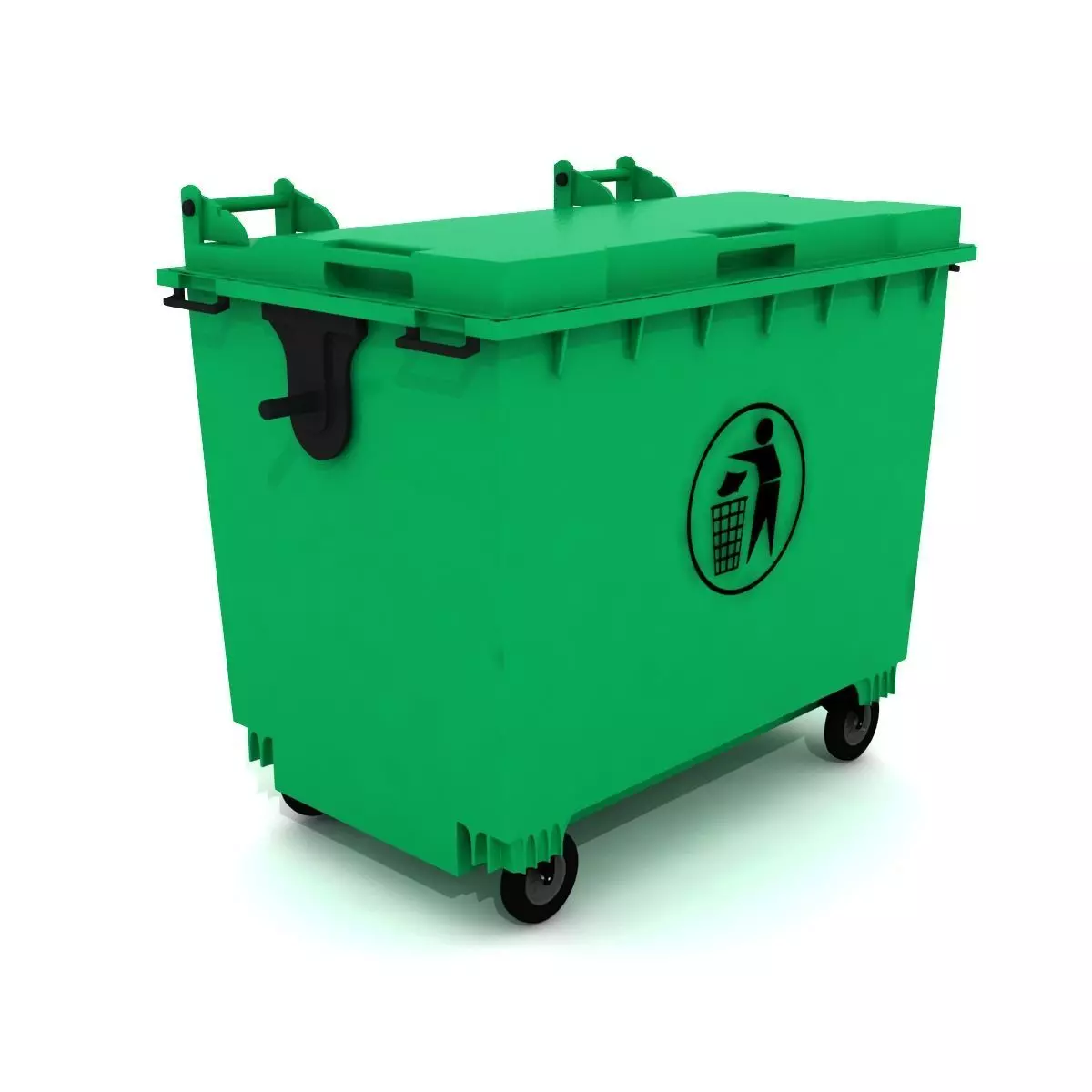 dumpster bin  3D model_0