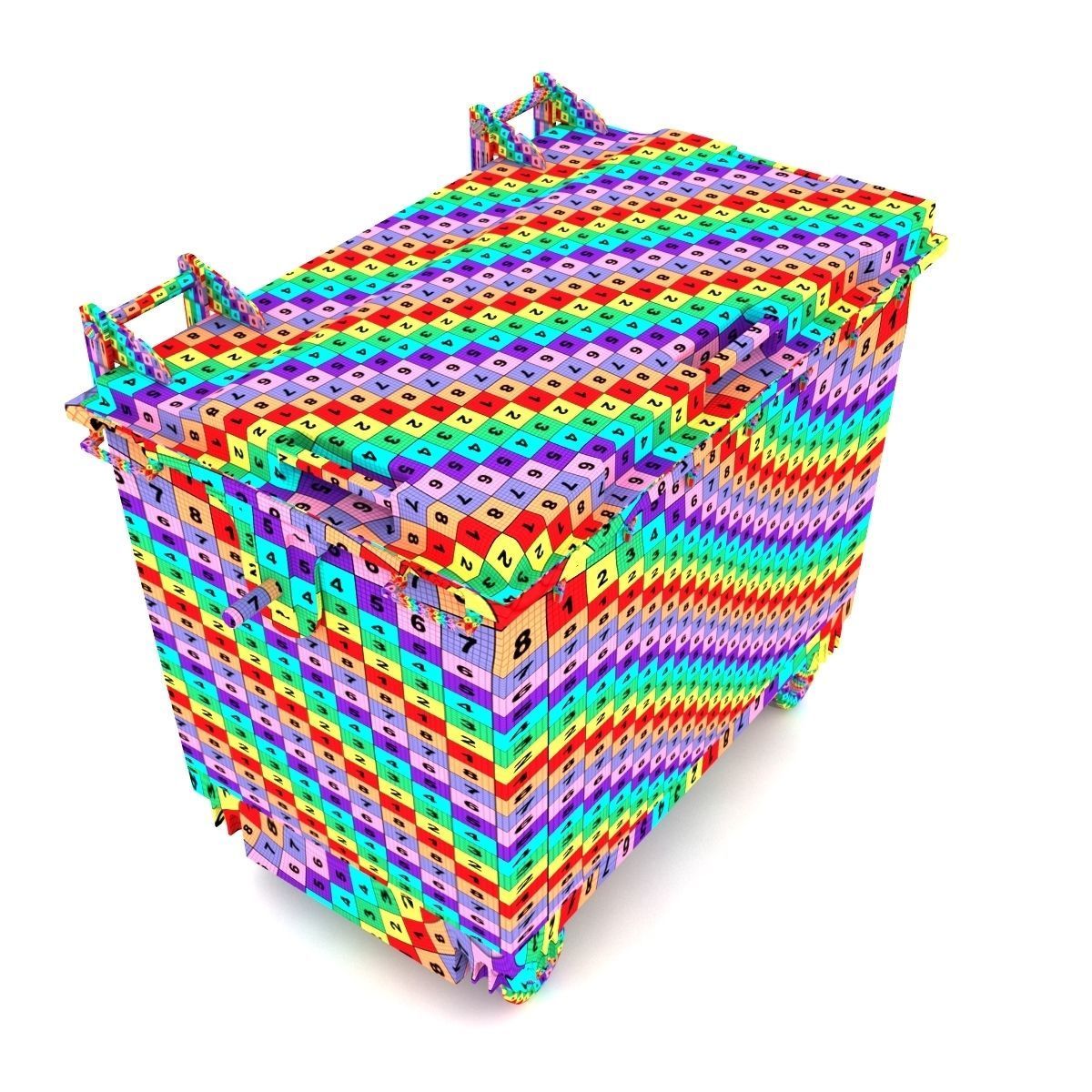 dumpster bin  3D model_7