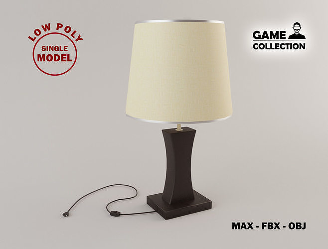 Modern Lamp 2 lowpoly Low-poly 3D model