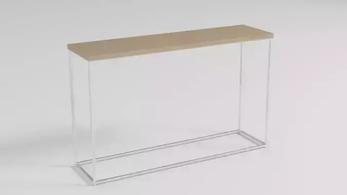 Contemporary metal-wooden sideboard - 001 3D model