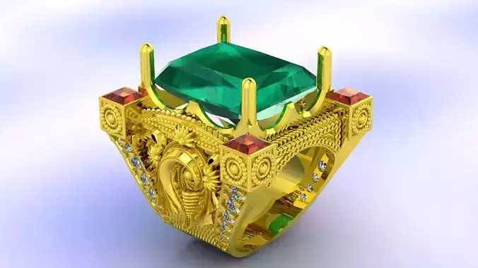 BALAJI RING  3D print model