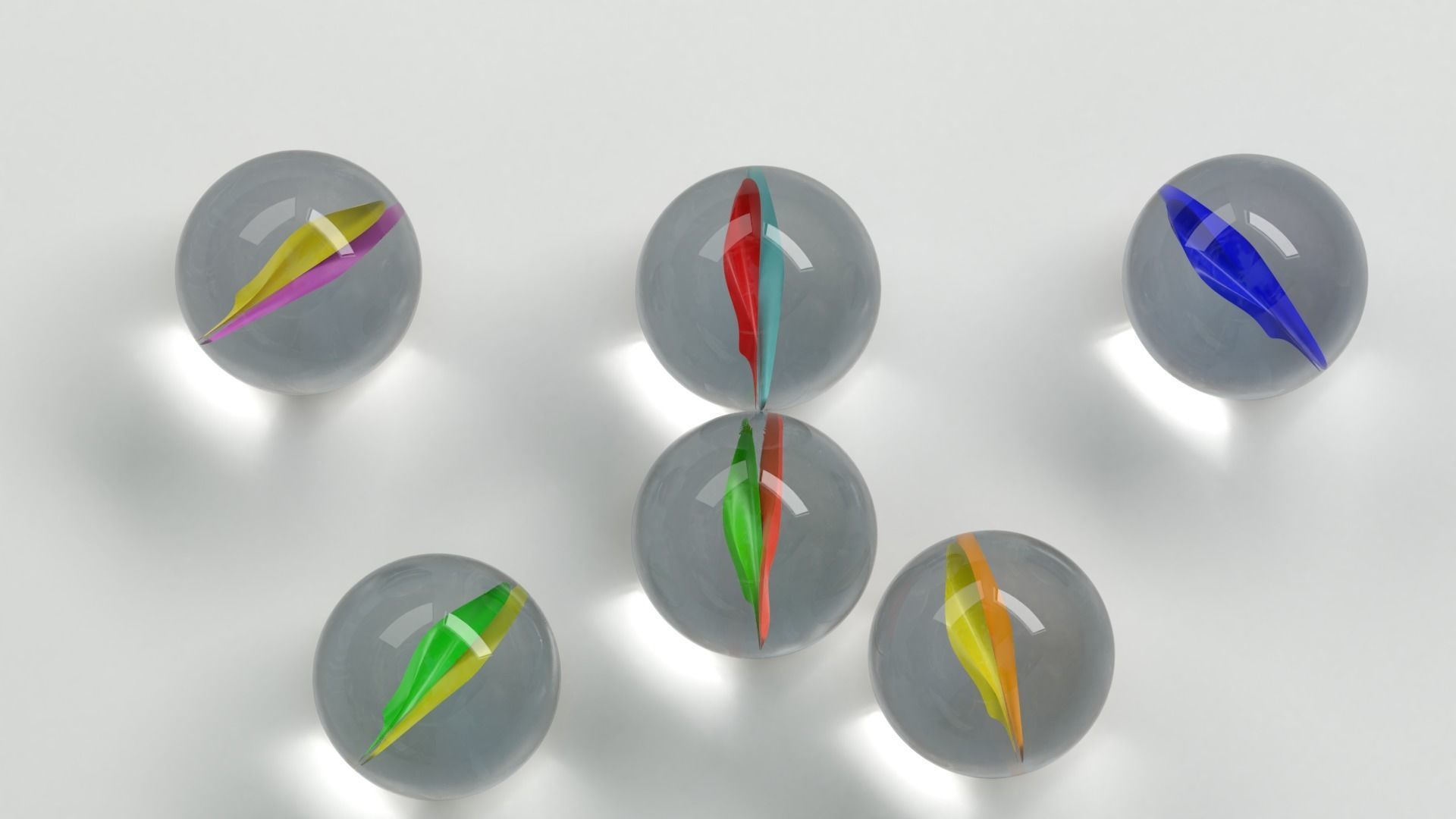 Marbles egg 3D model_3