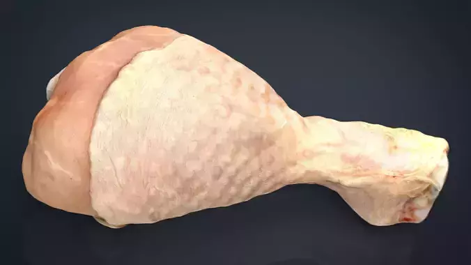 Fresh Chicken Leg Low-poly 3D model