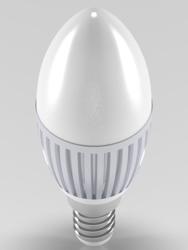 led light bulb 3D model_3