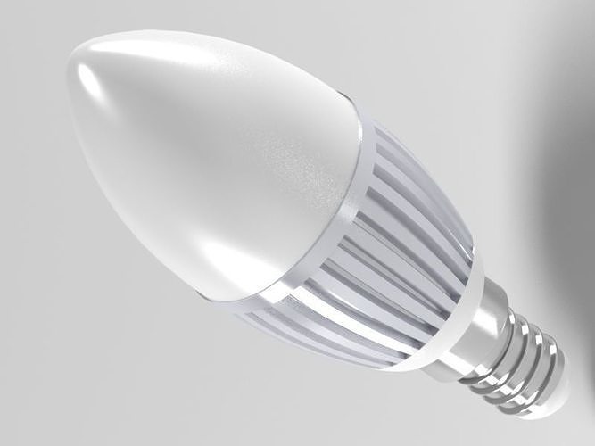 led light bulb 3D model