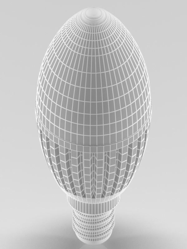 led light bulb 3D model_8