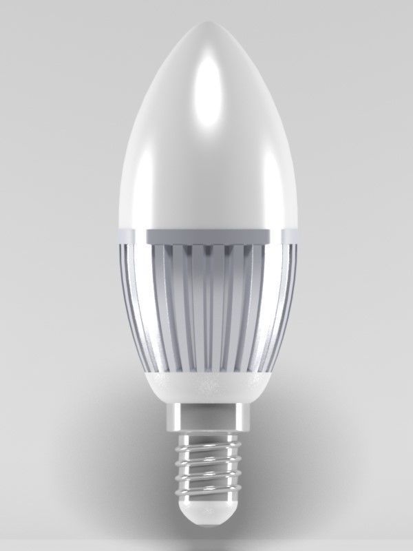 led light bulb 3D model_2