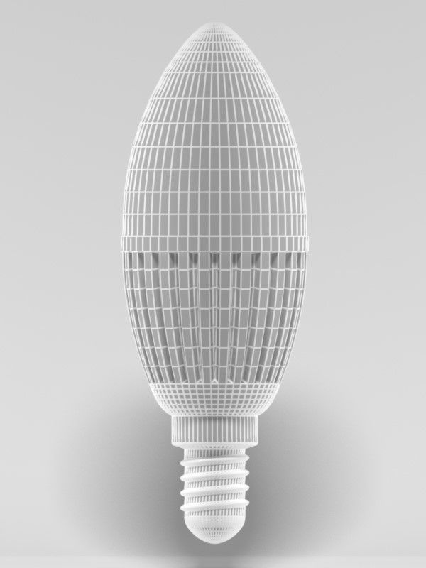 led light bulb 3D model_7