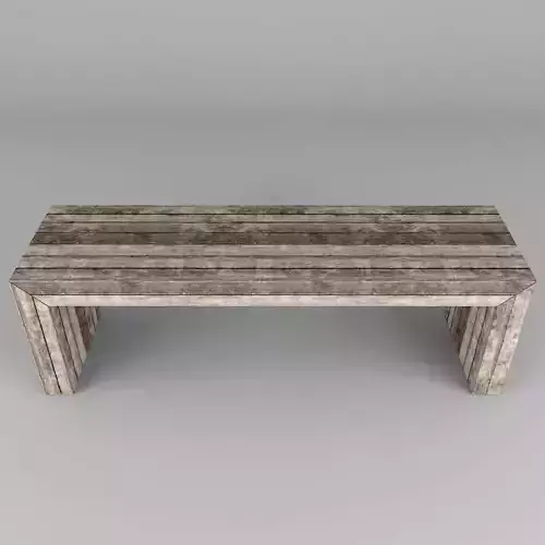 Wooden bench
