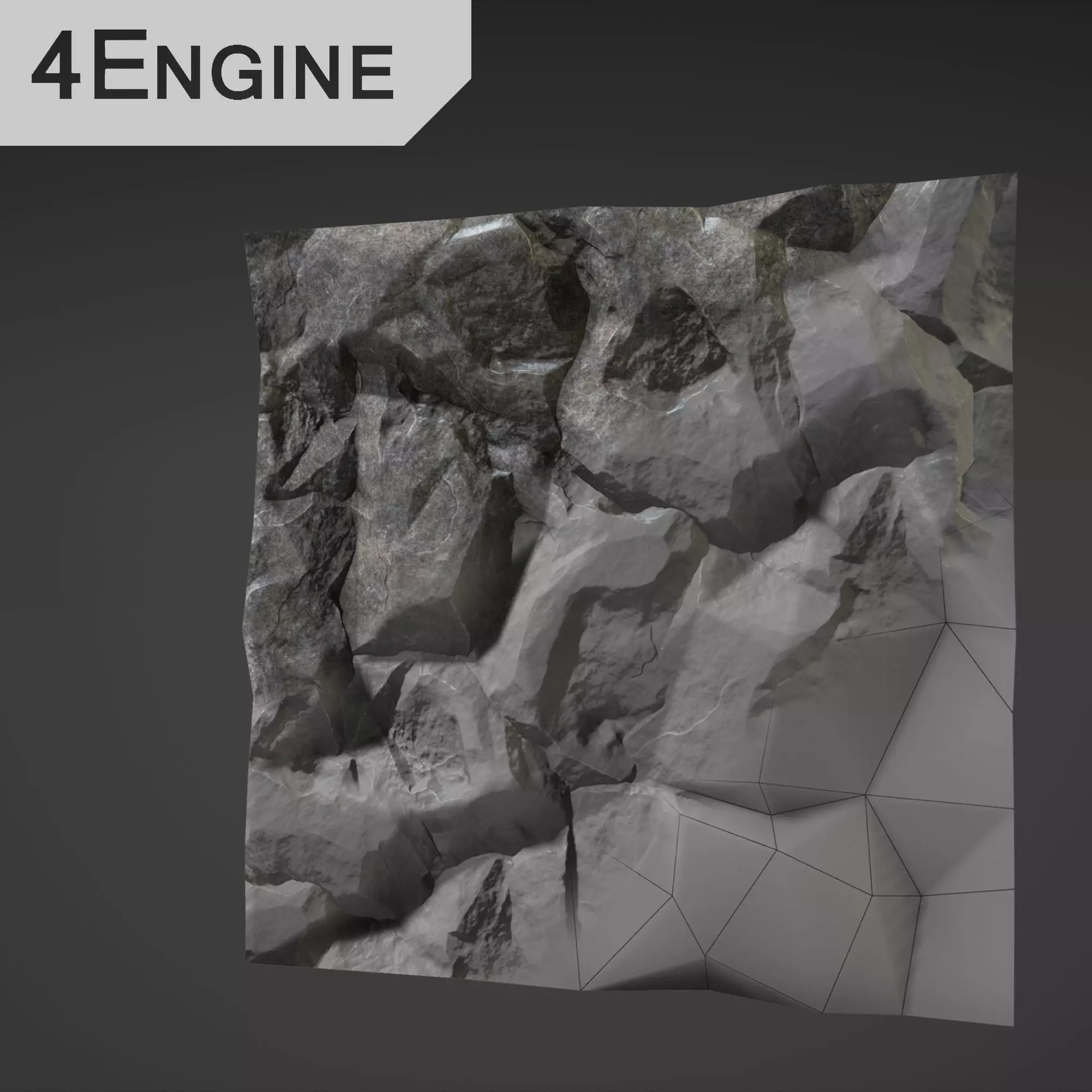 Rocks rock texture Free low-poly 3D model_0
