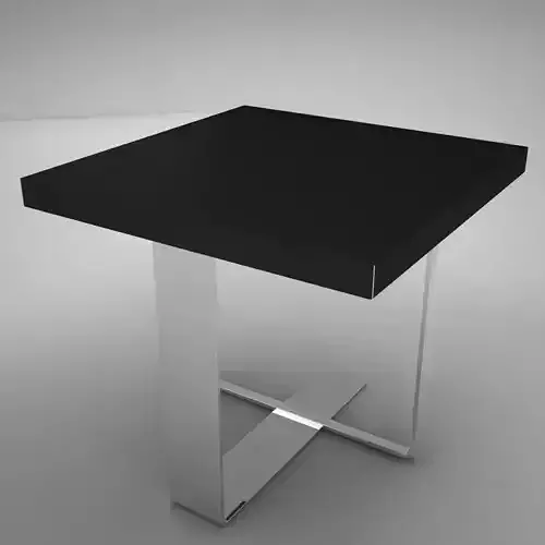 coffe table square 2 Low-poly 3D model