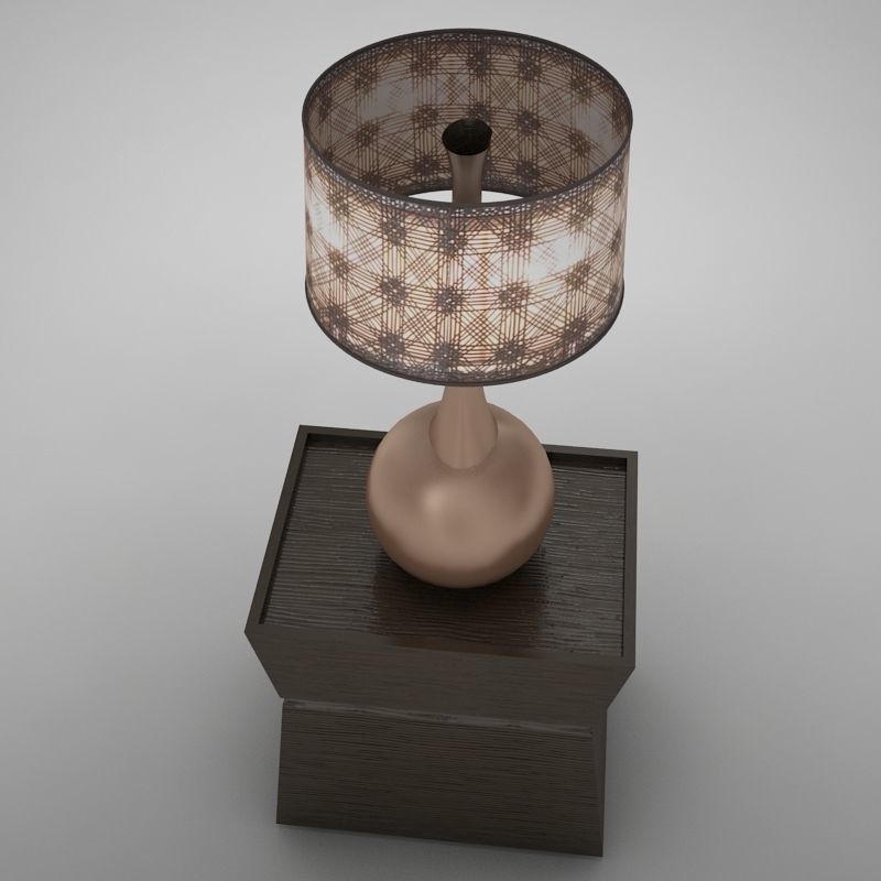 lamp table 001 3D model_1