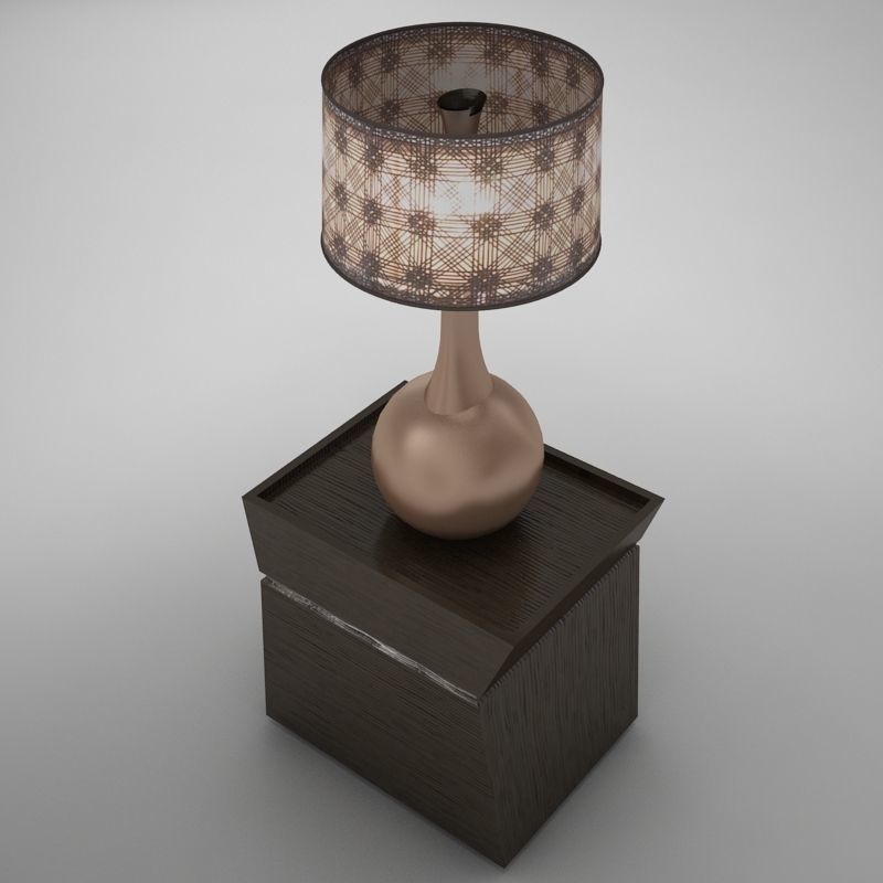 lamp table 001 3D model_6