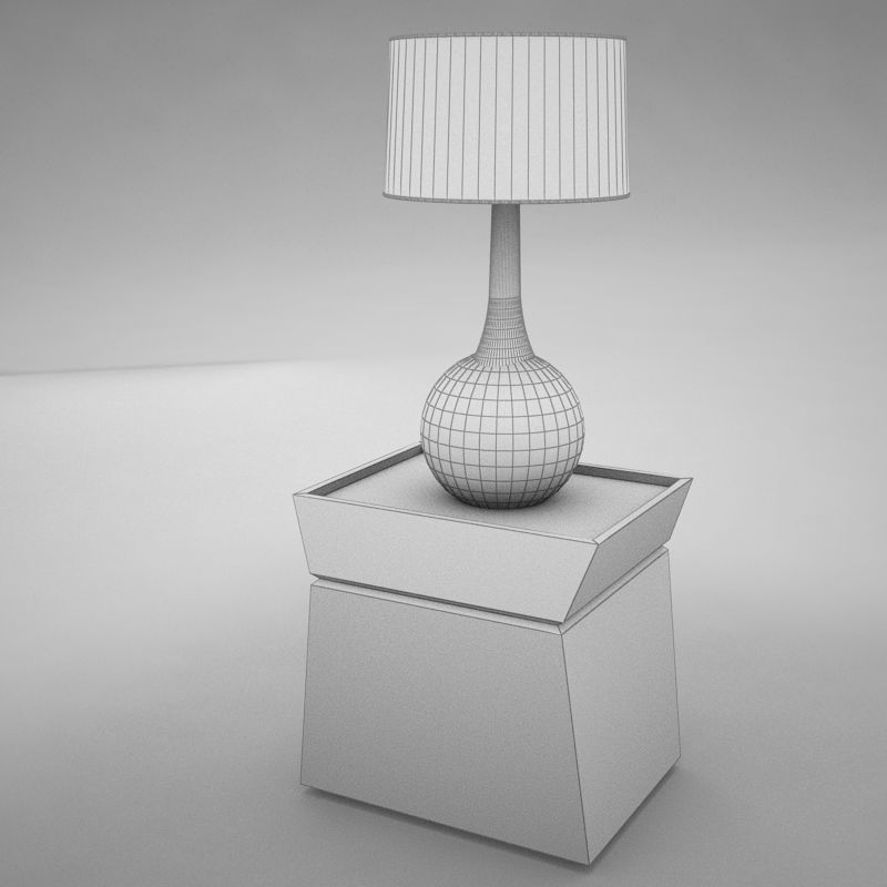 lamp table 001 3D model_10