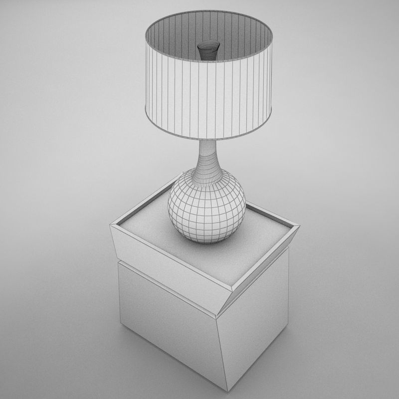 lamp table 001 3D model_13