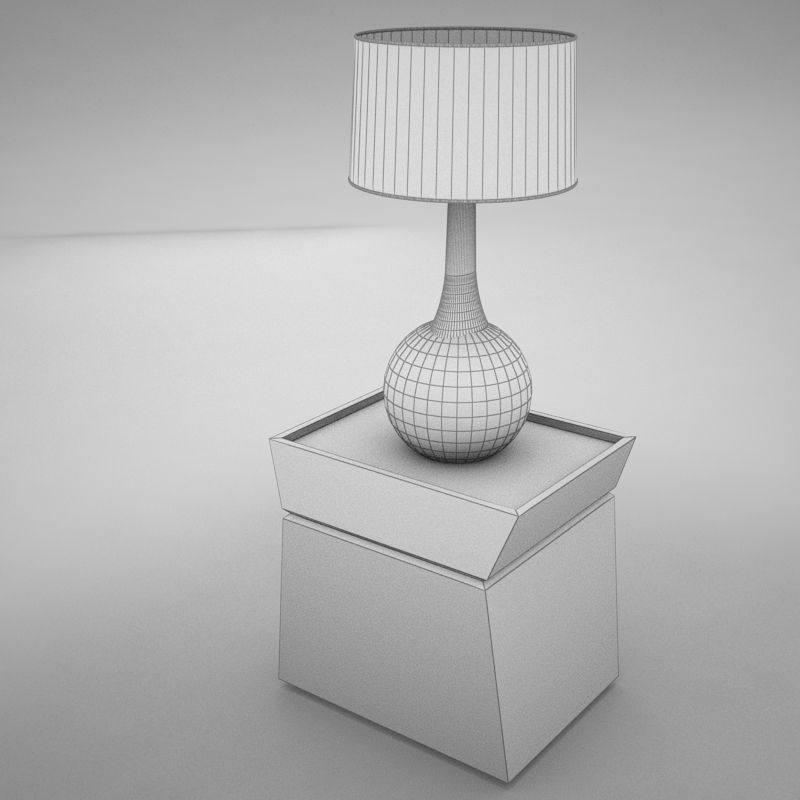 lamp table 001 3D model_9