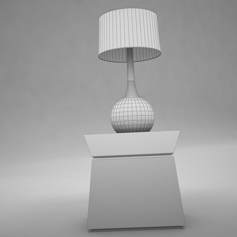 lamp table 001 3D model_11